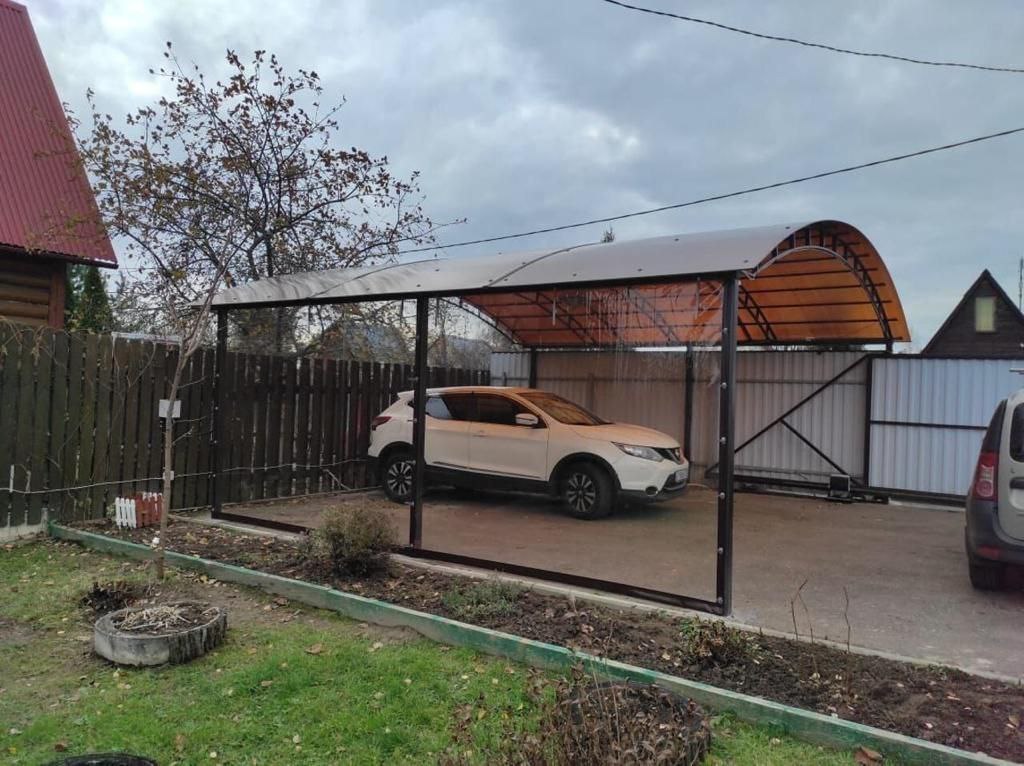 Прозрачные шторы ПВХ для навеса под автомобиль в Киржаче